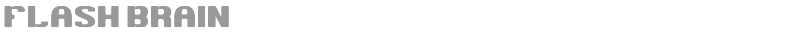 Flash Brain font preview